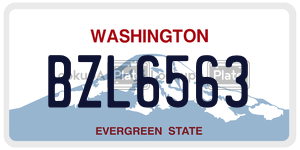 BZL6563 license plate in Washington