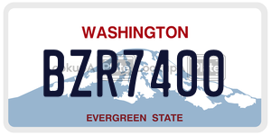 BZR7400  license plate in WA