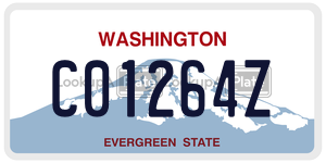 C01264Z  license plate in WA
