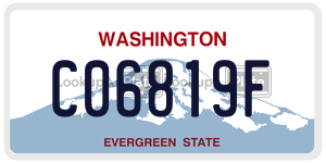 C06819F  license plate in WA