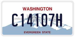 C14107H  license plate in WA