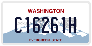 C16261H  license plate in WA