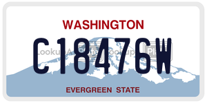 C18476W  license plate in WA
