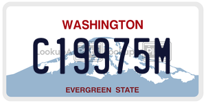 C19975M  license plate in WA
