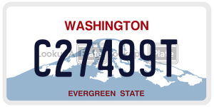 C27499T  license plate in WA