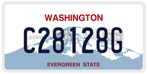 C28128G  license plate in WA