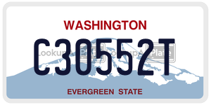 C30552T  license plate in WA