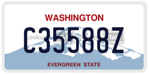 C35588Z  license plate in WA