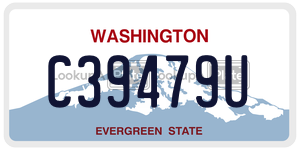 C39479U  license plate in WA