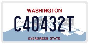 C40432T  license plate in WA
