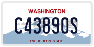 C43890S  license plate in WA
