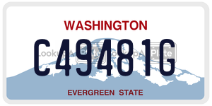 C49481G  license plate in WA