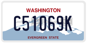 C51069K  license plate in WA