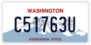 C51763U  license plate in WA