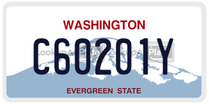 C60201Y  license plate in WA
