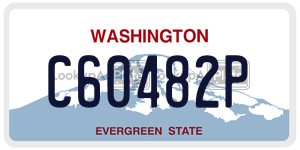 C60482P  license plate in WA