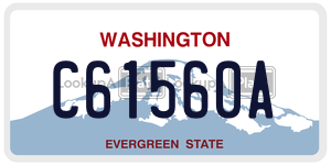 C61560A  license plate in WA