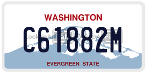 C61882M  license plate in WA