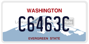 C6463C  license plate in WA