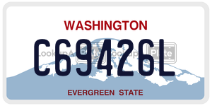 C69426L  license plate in WA