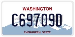 C69709D  license plate in WA