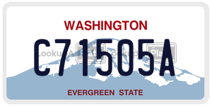 C71505A  license plate in WA
