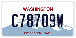 C78709W  license plate in WA