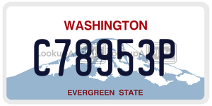 C78953P license plate in Washington