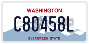 C80458L  license plate in WA