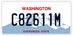 C82611M license plate in Washington