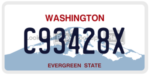 C93428X  license plate in WA