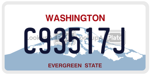 C93517J  license plate in WA