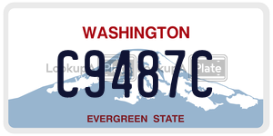 C9487C  license plate in WA