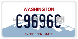 C9696C  license plate in WA