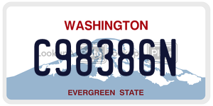 C98386N  license plate in WA