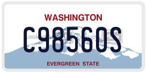C98560S  license plate in WA