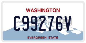 C99276V  license plate in WA