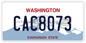 CAC8073  license plate in WA