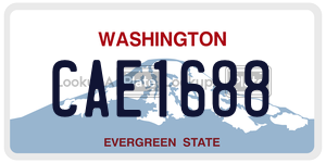 CAE1688  license plate in WA