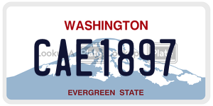 CAE1897  license plate in WA