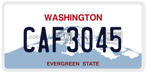 CAF3045 license plate in Washington