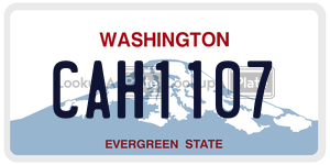 CAH1107  license plate in WA