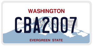 CBA2007  license plate in WA