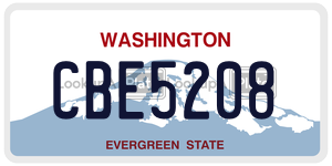 CBE5208  license plate in WA