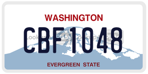 CBF1048 license plate in Washington
