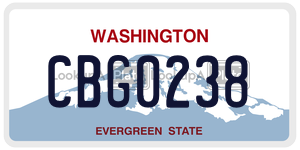 CBG0238  license plate in WA