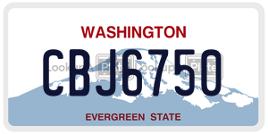 CBJ6750  license plate in WA