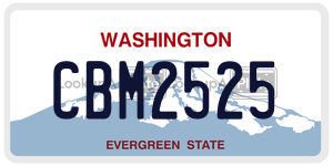 CBM2525  license plate in WA