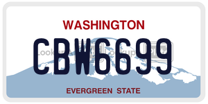 CBW6699  license plate in WA