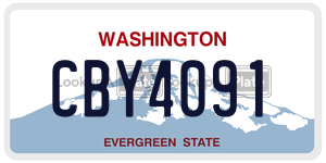 CBY4091  license plate in WA